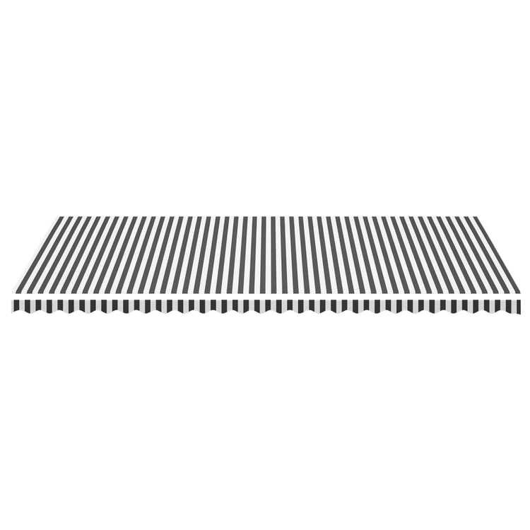 Vidaxl vervangingsdoek voor luifel 600x350 cm antracietkleurig en wit