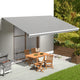 Vidaxl vervangingsdoek voor luifel 600x350 cm antracietkleurig en wit