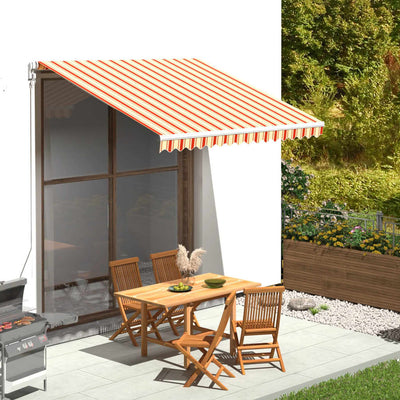 Vidaxl vervangingsdoek voor luifel 300x250 cm polyester geel en oranje