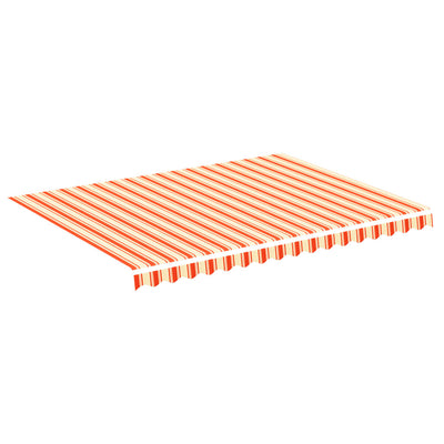 Vidaxl vervangingsdoek voor luifel 400x300 cm polyester geel en oranje
