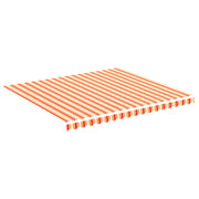 Vidaxl vervangingsdoek voor luifel 400x350 cm polyester geel en oranje - afbeelding 2
