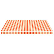 Vidaxl vervangingsdoek voor luifel 400x350 cm polyester geel en oranje - afbeelding 3