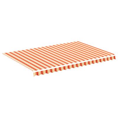 Vidaxl vervangingsdoek voor luifel 450x300 cm polyester geel en oranje