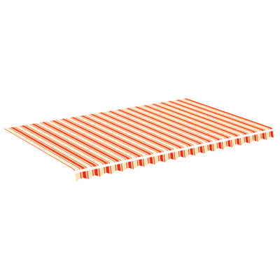 Vidaxl vervangingsdoek voor luifel 500x300 cm polyester geel en oranje