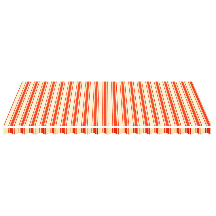 Vidaxl vervangingsdoek voor luifel 500x300 cm polyester geel en oranje