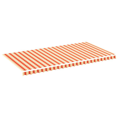 Vidaxl vervangingsdoek voor luifel 600x300 cm polyester geel en oranje