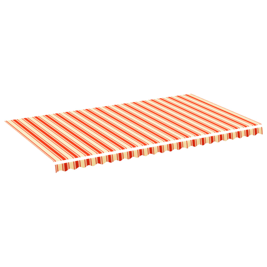 Vidaxl vervangingsdoek voor luifel 6x3,5 m geel en oranje