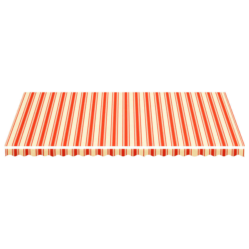 Vidaxl vervangingsdoek voor luifel 6x3,5 m geel en oranje