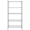 Vidaxl opbergrek 5-laags 250 kg 90x35x180 cm chroomkleurig