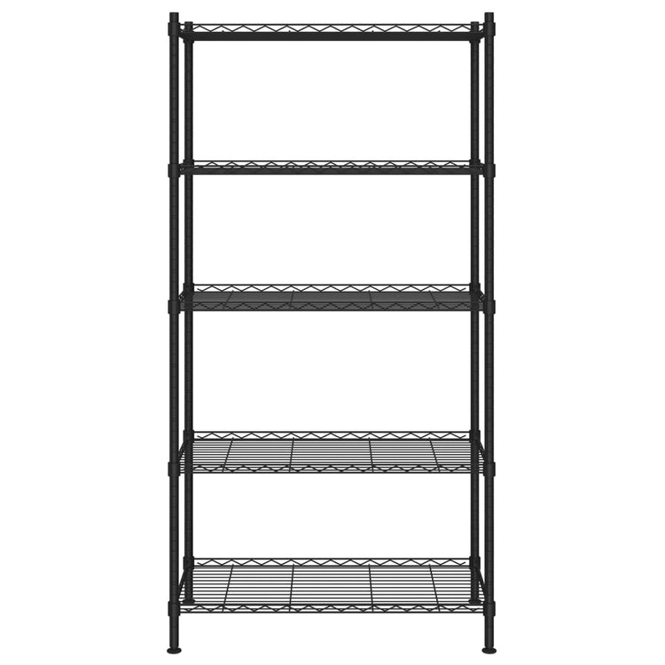 Vidaxl opbergrek 5-laags 250 kg 90x35x180 cm zwart