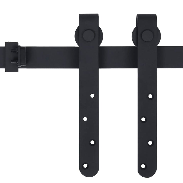 Vidaxl ophangset voor minischuifdeur 200 cm koolstofstaal