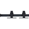 Vidaxl ophangset voor minischuifdeur 200 cm koolstofstaal