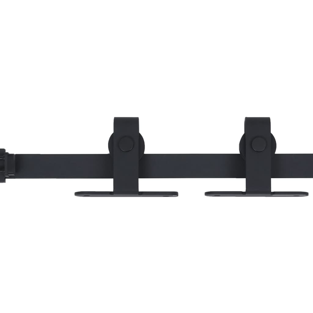 Vidaxl ophangset voor minischuifdeur 200 cm koolstofstaal