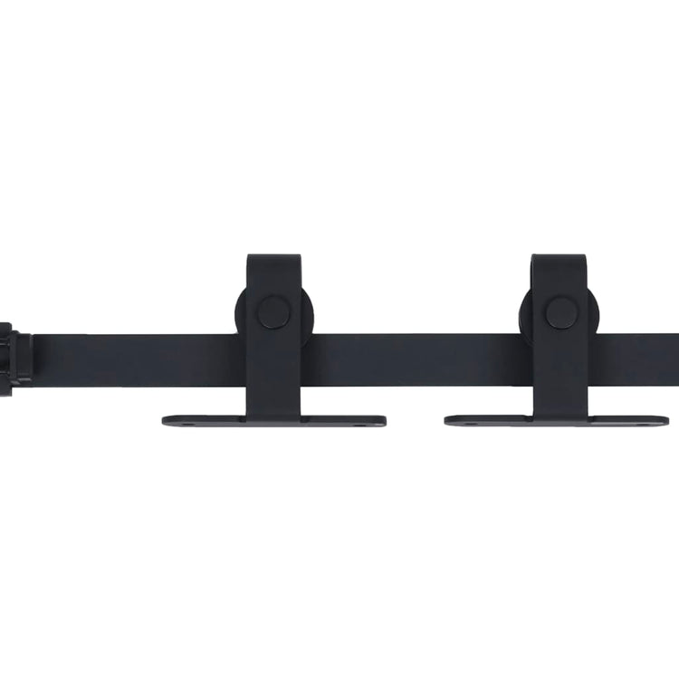 Vidaxl ophangset voor minischuifdeur 200 cm koolstofstaal