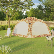 Vidaxl partytent met led en 4 zijwanden 3,6x3,6x2,3 m camouflage - afbeelding 3