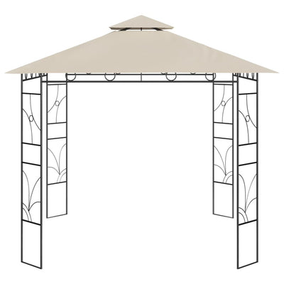 Vidaxl prieel 160 g m² 3x3x2,7 m crèmekleurig