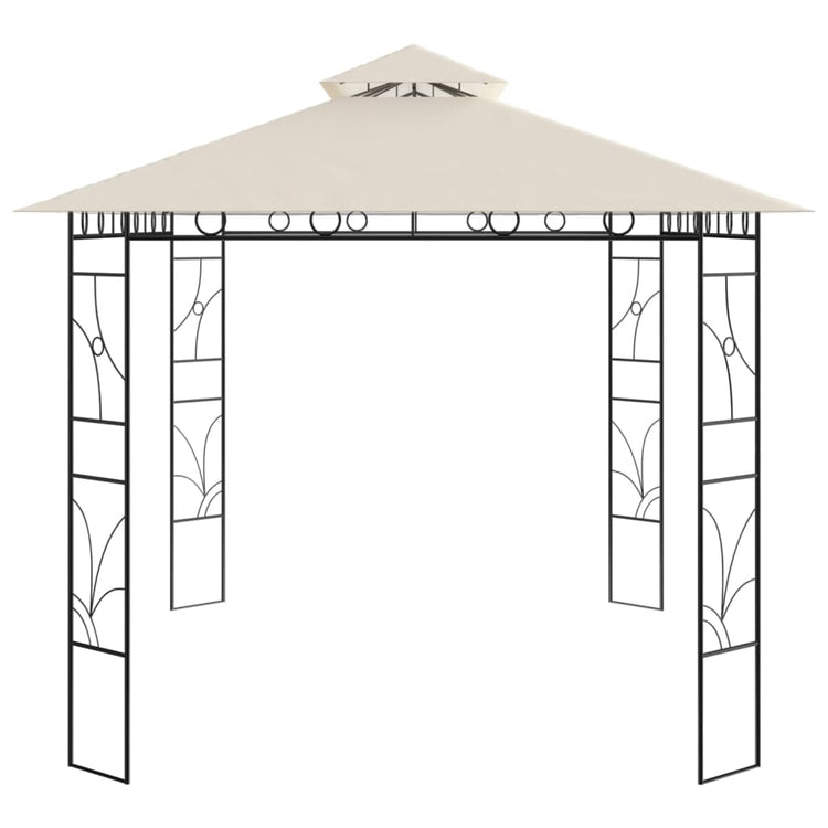Vidaxl prieel 160 g m² 4x3x2,7 m crèmekleurig