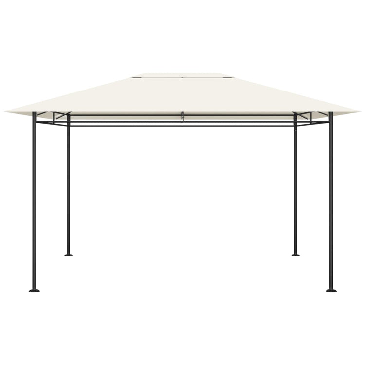 Vidaxl prieel 180 g m² 384x281x270 cm crèmekleurig