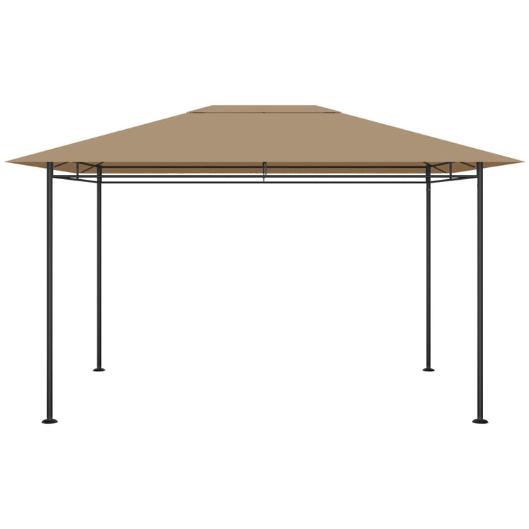 Vidaxl prieel 180 g m² 384x281x270 cm taupe