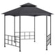 Vidaxl prieel met zijwanden 3,1x2,7 m antracietkleurig
