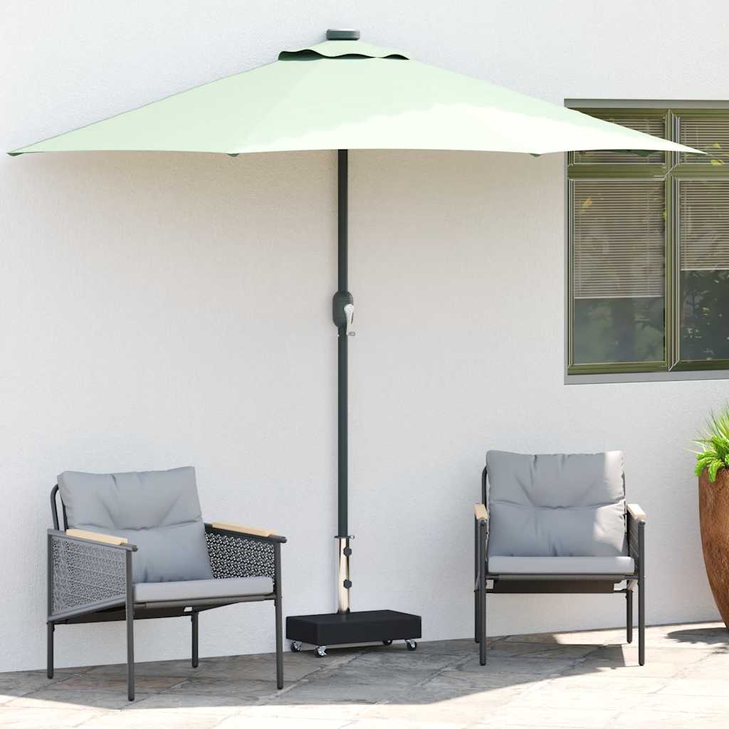 Vidaxl parasolvoet 45x25x8 cm graniet zwart