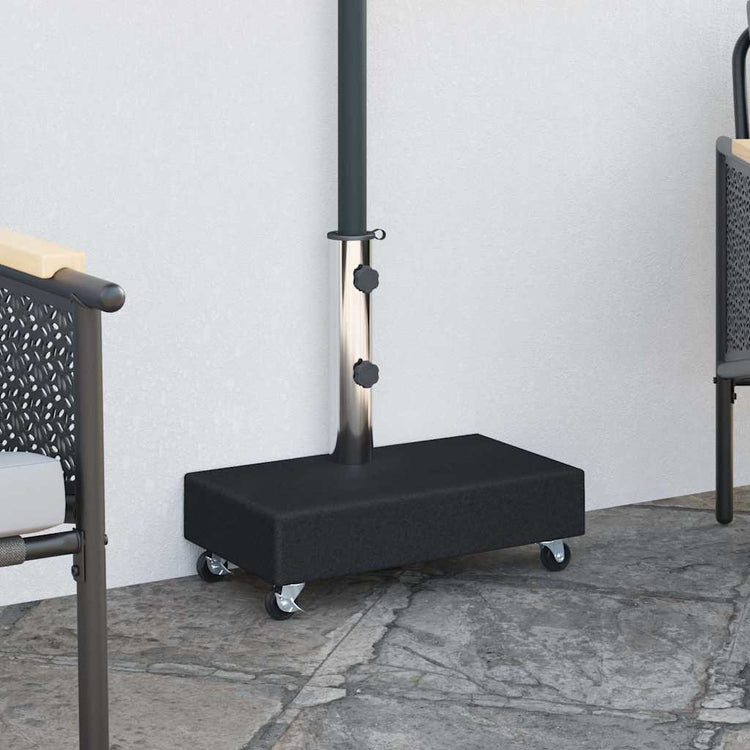 Vidaxl parasolvoet 45x25x8 cm graniet zwart