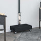 Vidaxl parasolvoet 45x25x8 cm graniet zwart