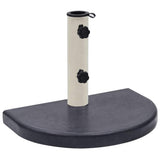 Vidaxl parasolvoet 40x28x4 cm graniet zwart - afbeelding 1