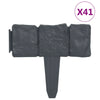Vidaxl gazonranden 41 st steen-look 10 m kunststof