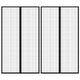 Vidaxl insectendeurgordijnen 2 st magnetisch 200x80 cm zwart