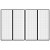 Vidaxl insectendeurgordijnen 2 st magnetisch 230x160 cm zwart