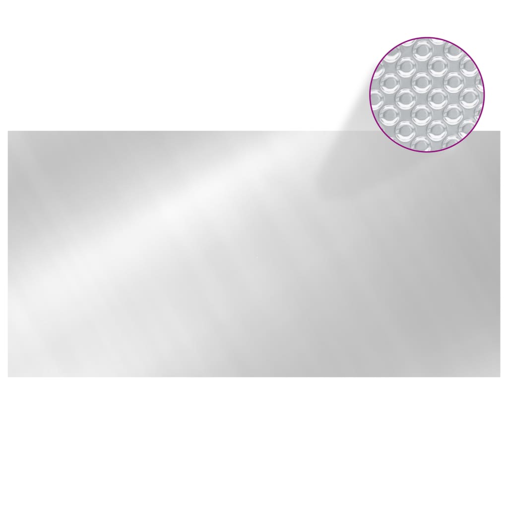 Vidaxl zwembadhoes 975x488 cm pe zilverkleurig