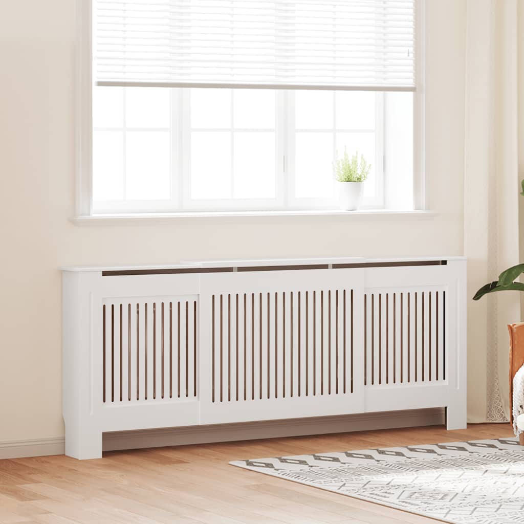 Vidaxl radiatorombouw 205 cm mdf wit