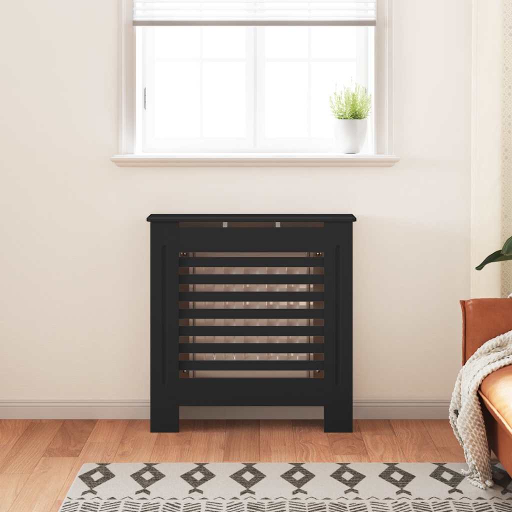 Vidaxl radiatorombouw 78 cm mdf zwart