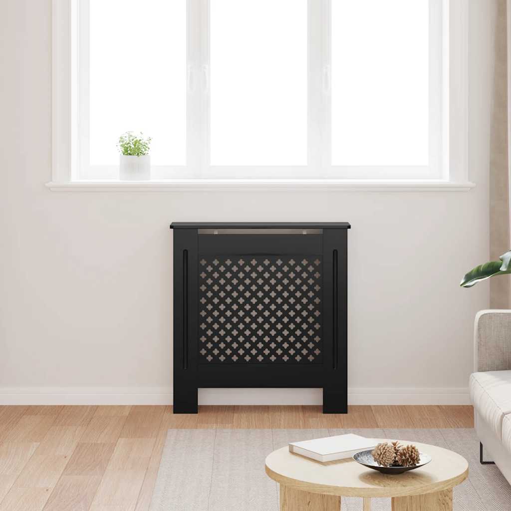 Vidaxl radiatorombouw 78 cm mdf zwart
