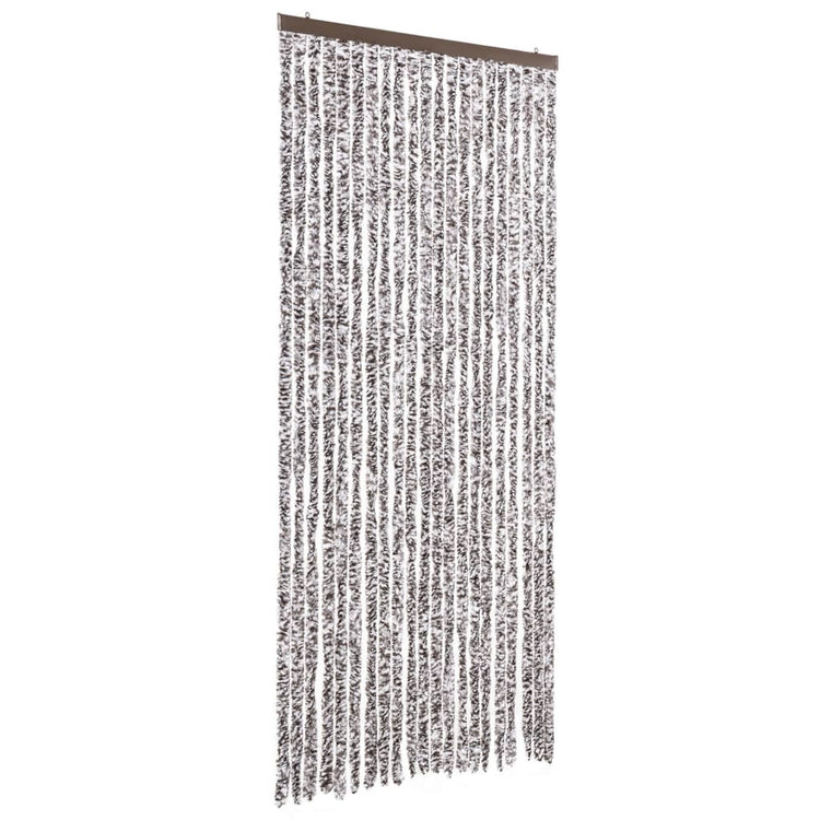 Vidaxl vliegengordijn 90x200 cm chenille bruin en beige