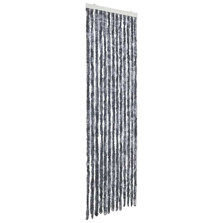 Vidaxl vliegengordijn 56x200 cm chenille zilverkleurig