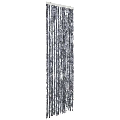 Vidaxl vliegengordijn 56x200 cm chenille zilverkleurig