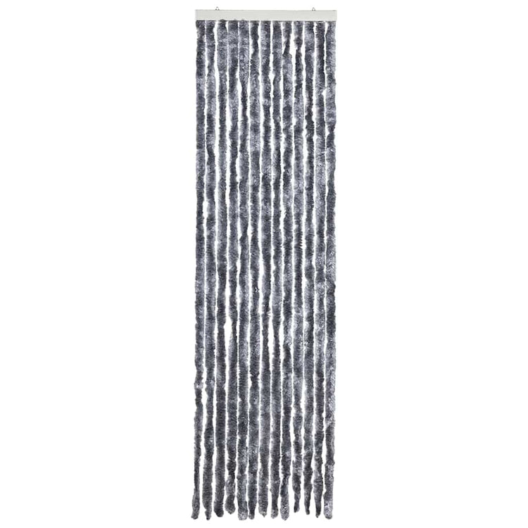 Vidaxl vliegengordijn 56x200 cm chenille zilverkleurig
