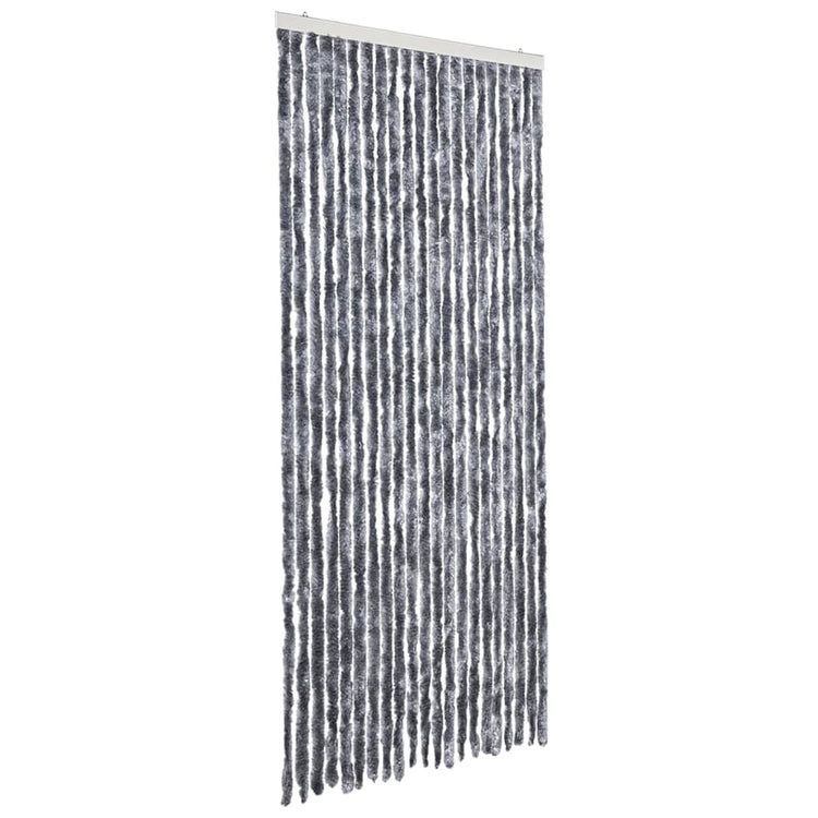 Vidaxl vliegengordijn 90x200 cm chenille zilverkleurig