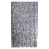 Vidaxl vliegengordijn 118x220 cm chenille zilverkleurig