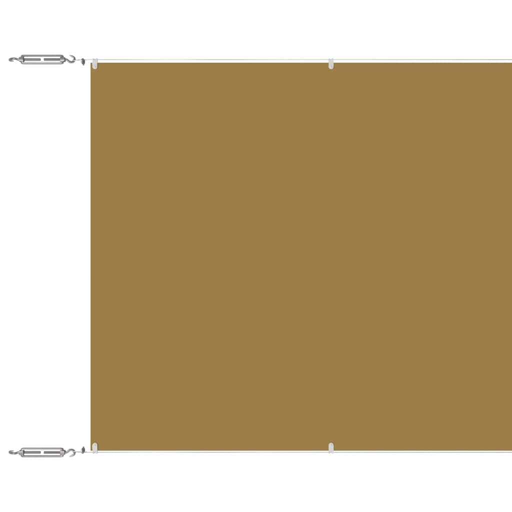 Vidaxl luifel verticaal 60x1200 cm oxford stof beige