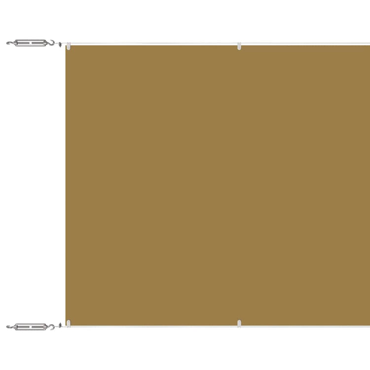 Vidaxl luifel verticaal 60x1200 cm oxford stof beige