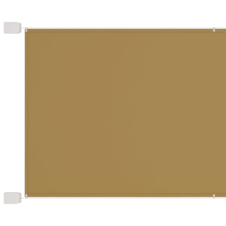 Vidaxl luifel verticaal 100x600 cm oxford stof beige