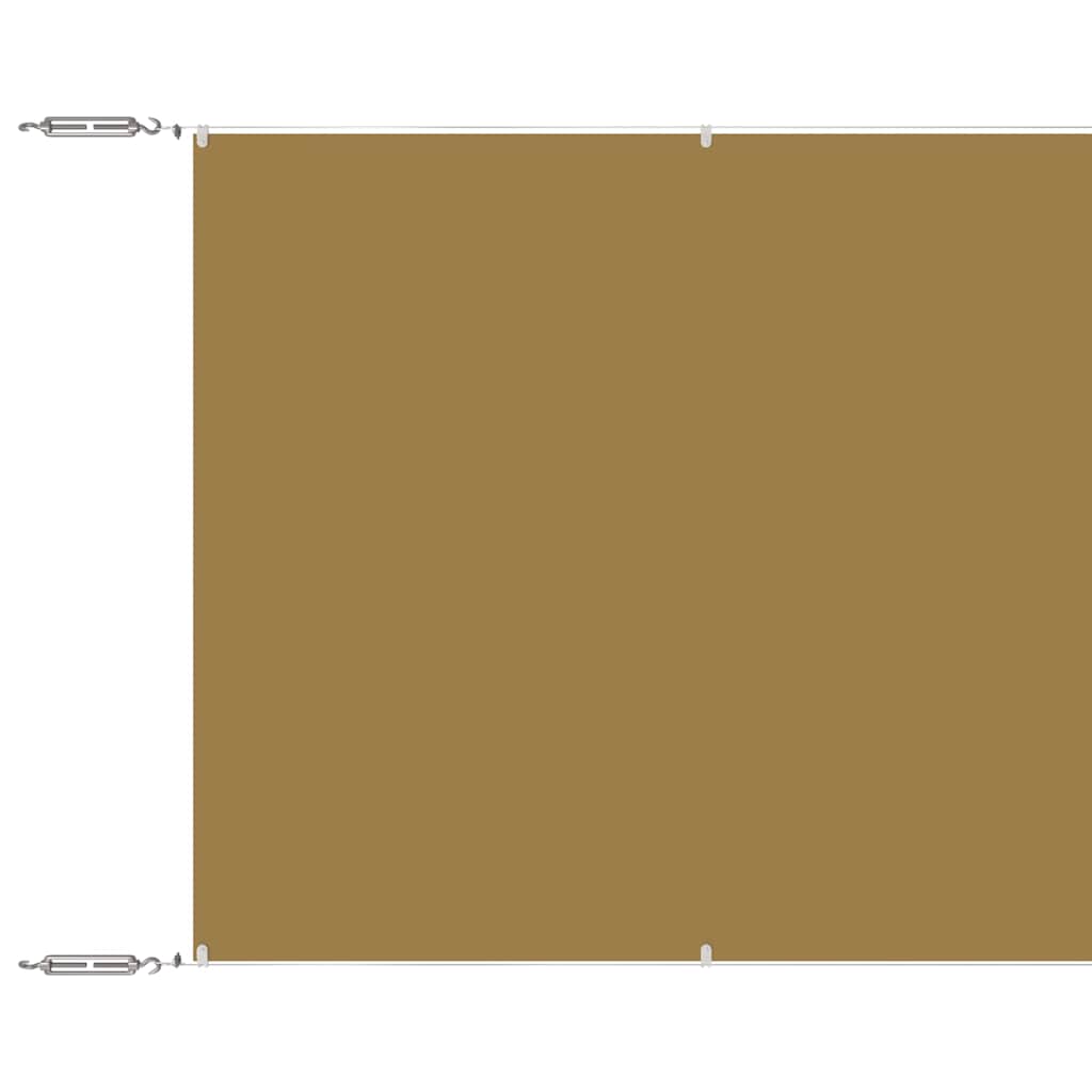 Vidaxl luifel verticaal 140x800 cm oxford stof beige
