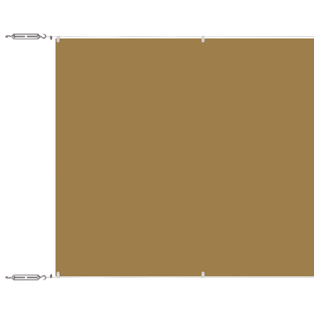Vidaxl luifel verticaal 140x1200 cm oxford stof beige