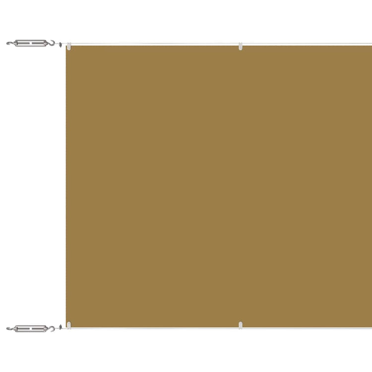 Vidaxl luifel verticaal 180x800 cm oxford stof beige