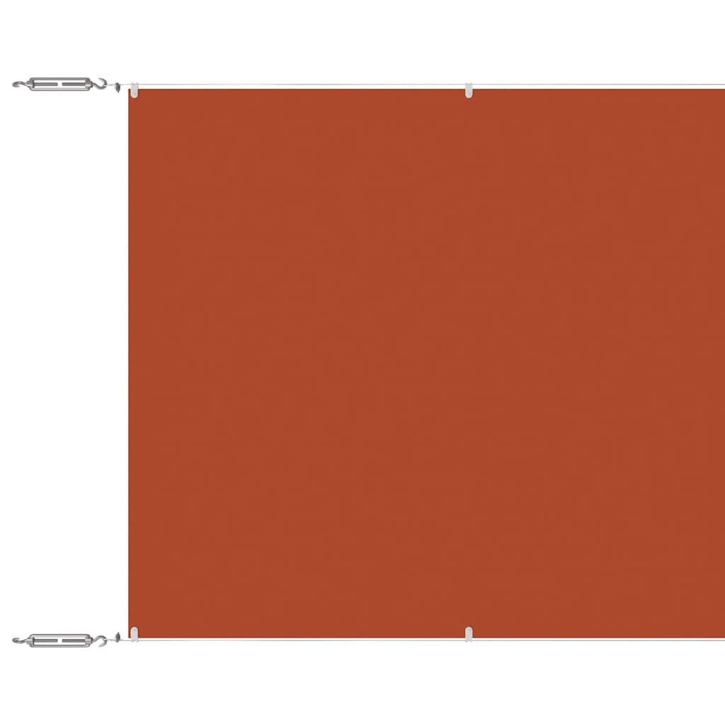 Vidaxl luifel verticaal 100x1200 cm oxford stof terracottakleurig