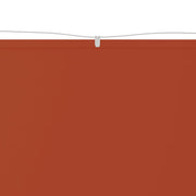 Vidaxl luifel verticaal 100x1200 cm oxford stof terracottakleurig - afbeelding 3