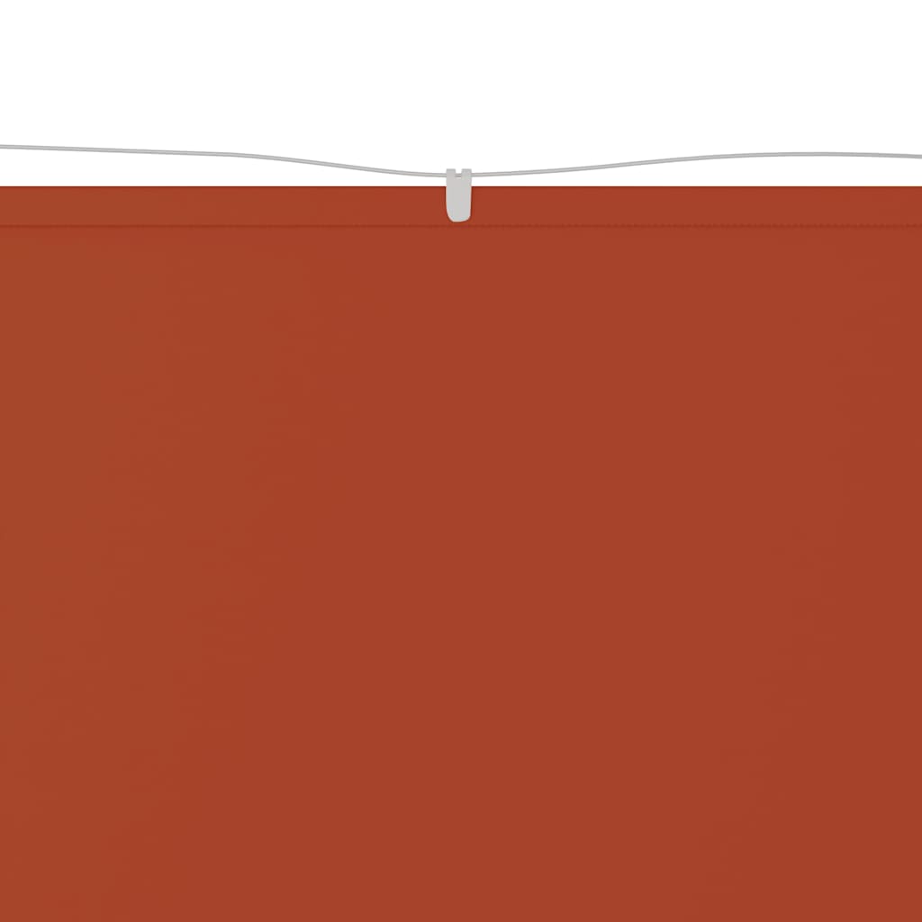 Vidaxl luifel verticaal 100x1200 cm oxford stof terracottakleurig